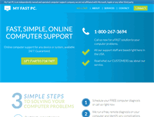 Tablet Screenshot of myfastpc.com